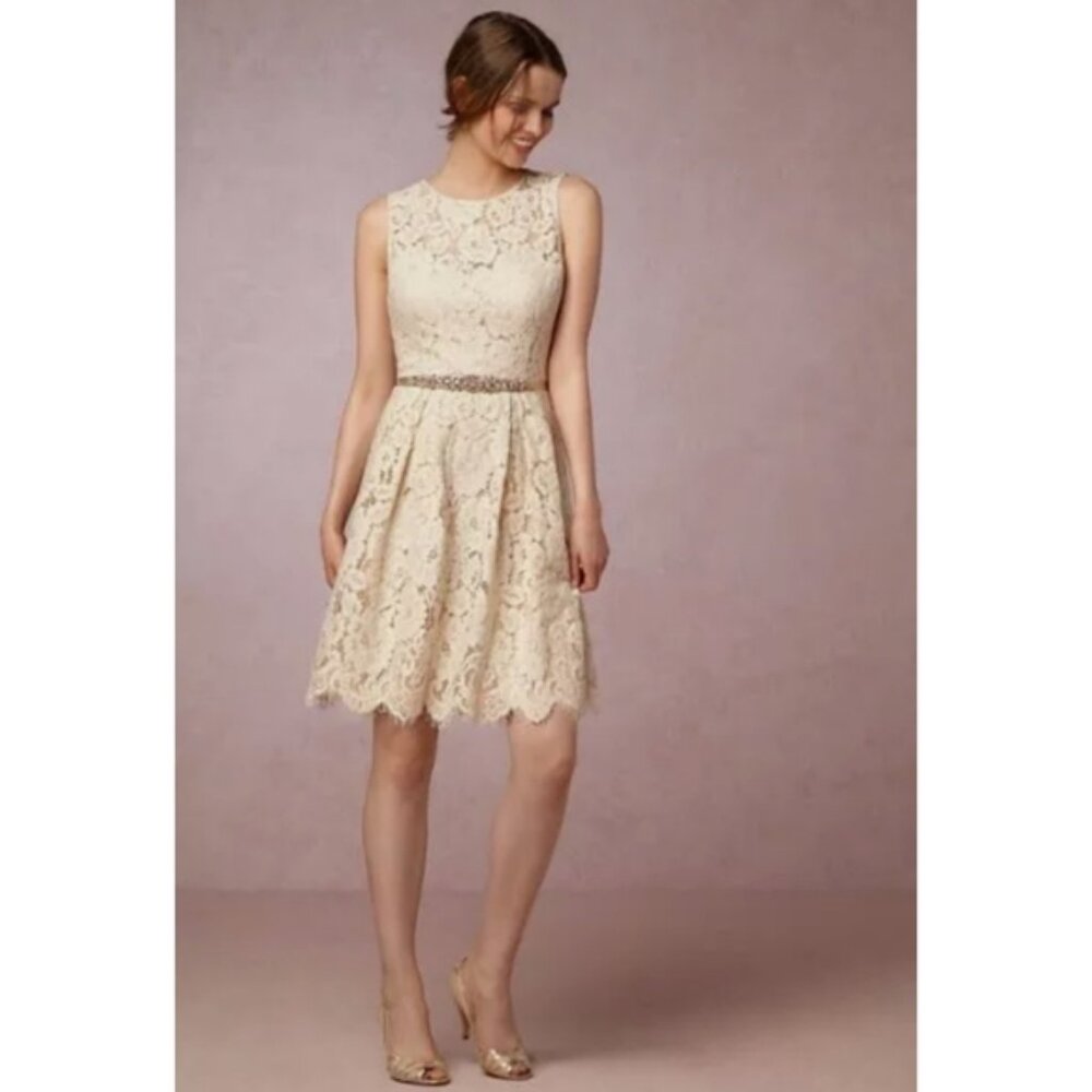 Anthropologie BHLDN Hitherto Kinsley Lace Fit & Flare Dress